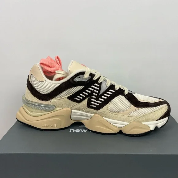 New Balance Men’s Sandstone Brown White 9060 Athletic Y2K Inspired Sneakers‎ - Picture 10 of 12